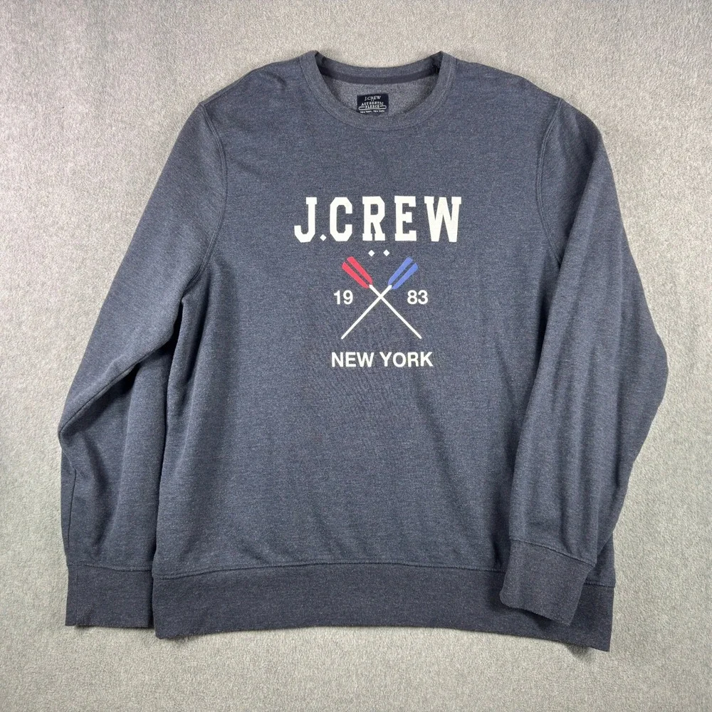 J. Crew Authentic Fleece Sweater Men XXL New York Fleece